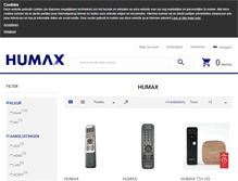 Tablet Screenshot of humaxshop.nl